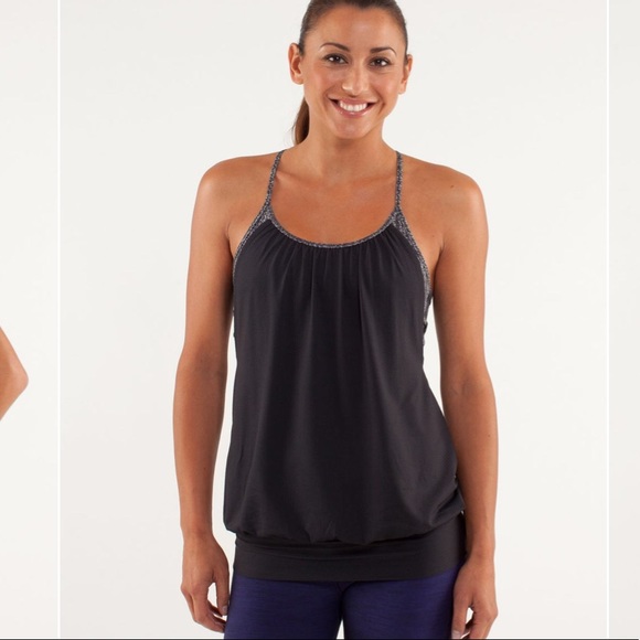 Lululemon No Limits Tank Deep Coal/Ziggy Wee Greys - Picture 2 of 9